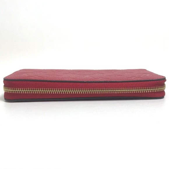 LOUIS VUITTON M68571 MonogramEmpreinte ZippyWallet Long Wallet Cherryberry(Red) - Picture 3 of 12